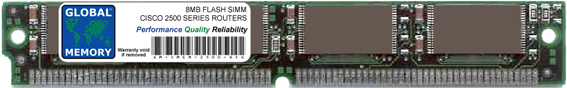 8MB FLASH SIMM MEMORY RAM FOR CISCO 2500 SERIES ROUTERS (MEM2500-8FS) - Click Image to Close
